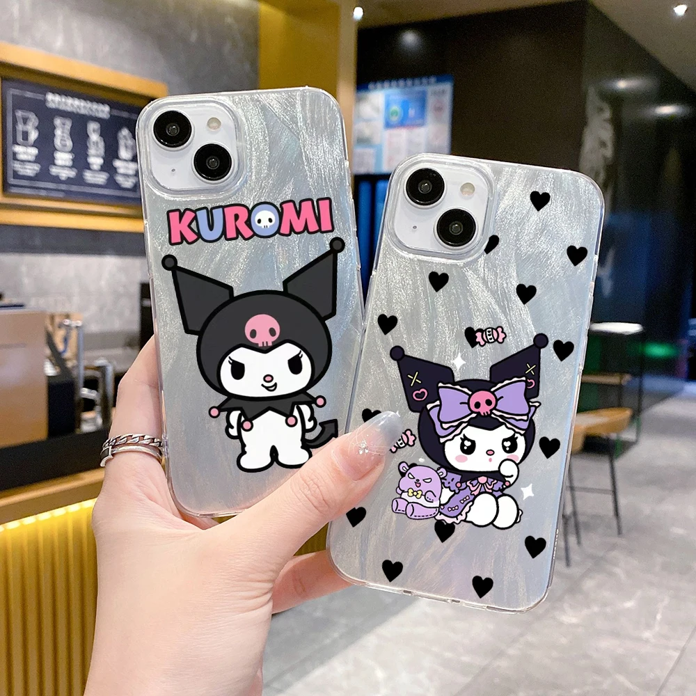 Cute Villain K-Kuromi Phone Case FOR Samsung Galaxy A30 A25 A24 A23 A22 A217F A21 A20 A15 A14 A13 A12 S LITE M32 5G