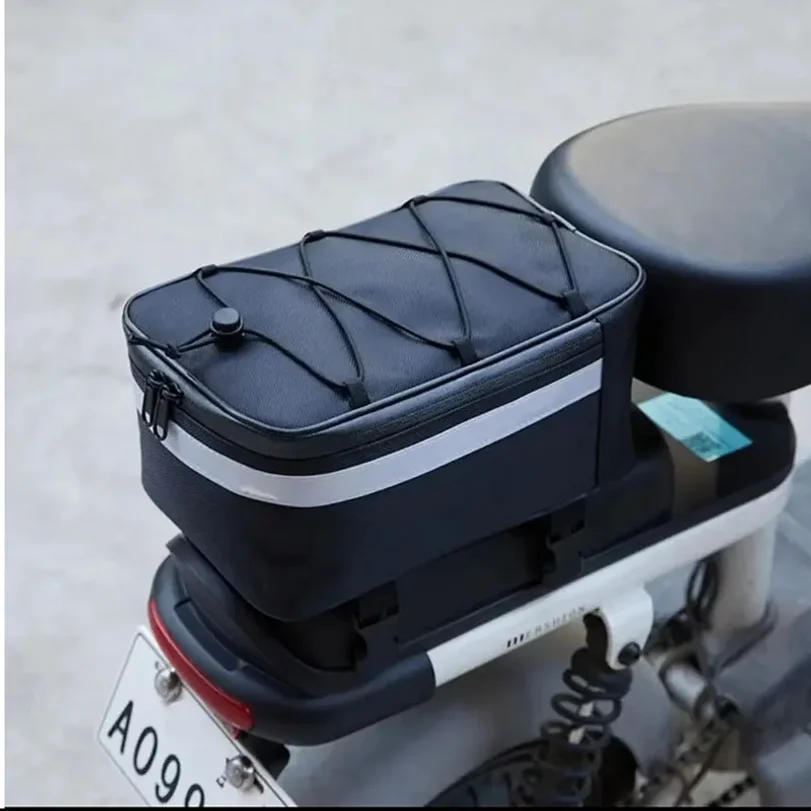 

Portable Bike Trunk Bag Bicycle Rack Rear Bag 13L/9L/5L Rear Seat Saddle Cycling Reflective Luggage Carrier