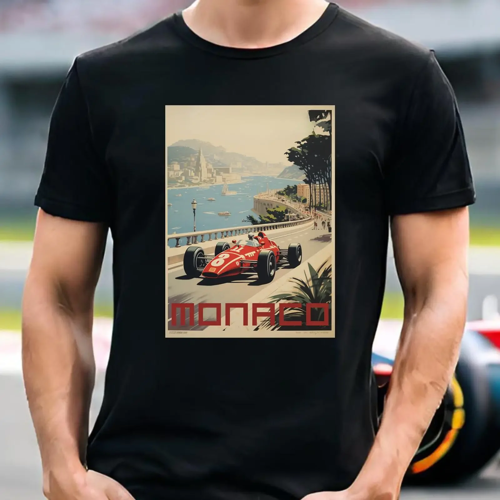 Vintage Inspired Monaco Grand Prix T Shirt Timeless Racing Elegance vintage Washed Soft Stylish Versatile graphic homme fashion