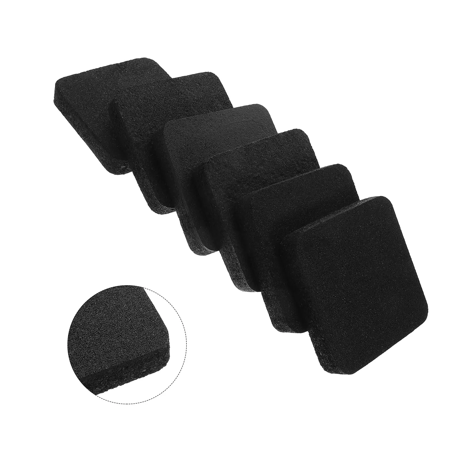 

6 Pcs Fitness Floor Mats Equipment Protector Anti-vibration Shock Absorbing Rubber Noise Cancelling Hardwood Buffer Mini