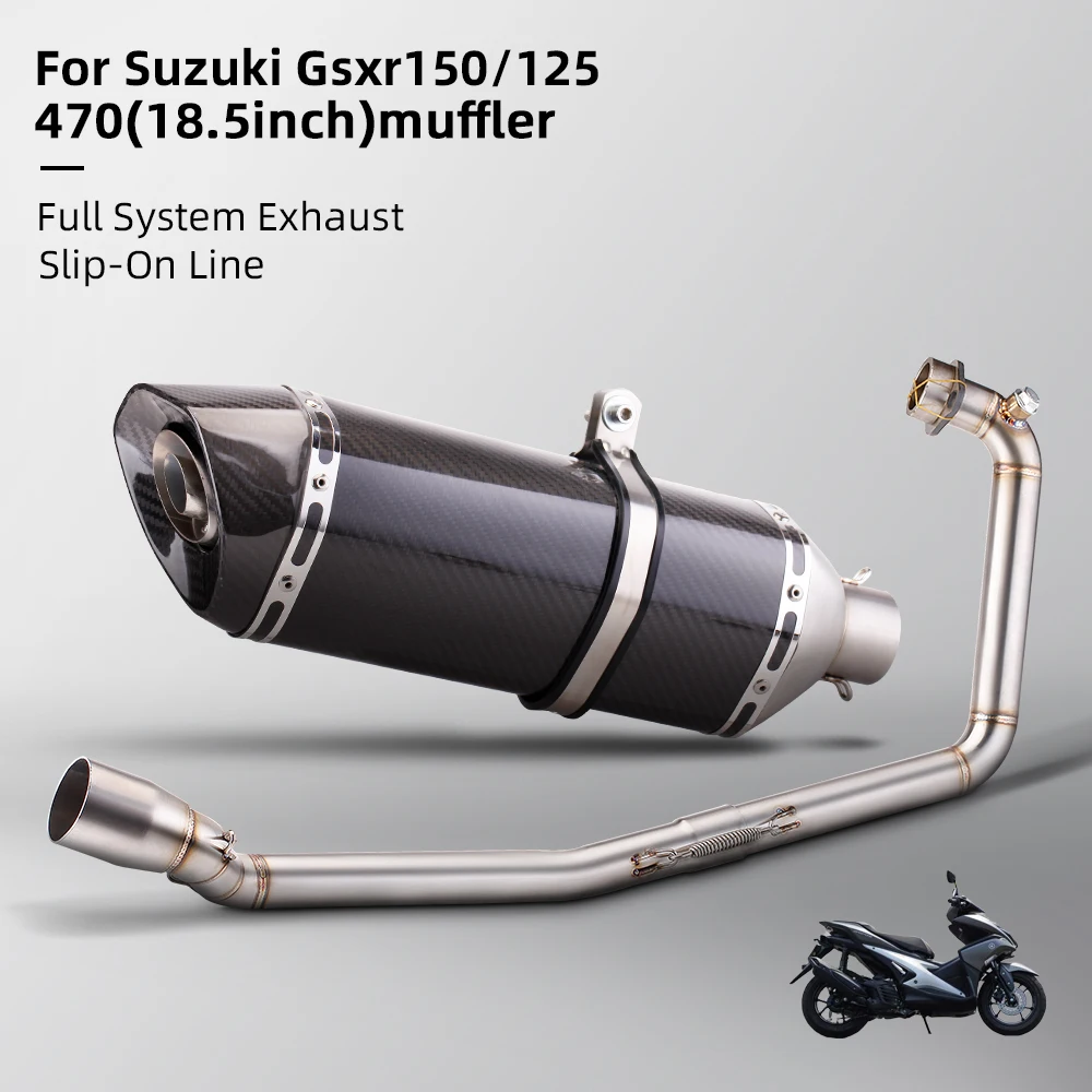 For Suzuki gsxR150 gsx-R150 GSXS150 Escape Slip On 51MM Front Tube Link Pipe Connect Original full Motorcycle Exhaust System