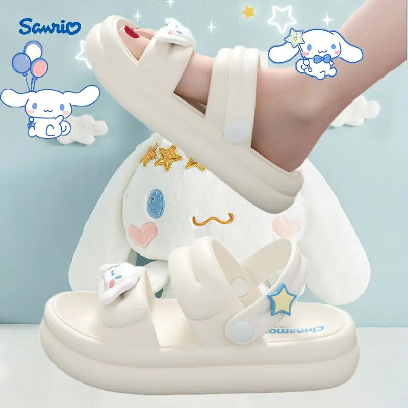 

Cinnamoroll Slippers Girls Summer Fashion Outdoor New Style Home Thick Sole Breathable Indoor Deodorant Sanrio Beach Sandals
