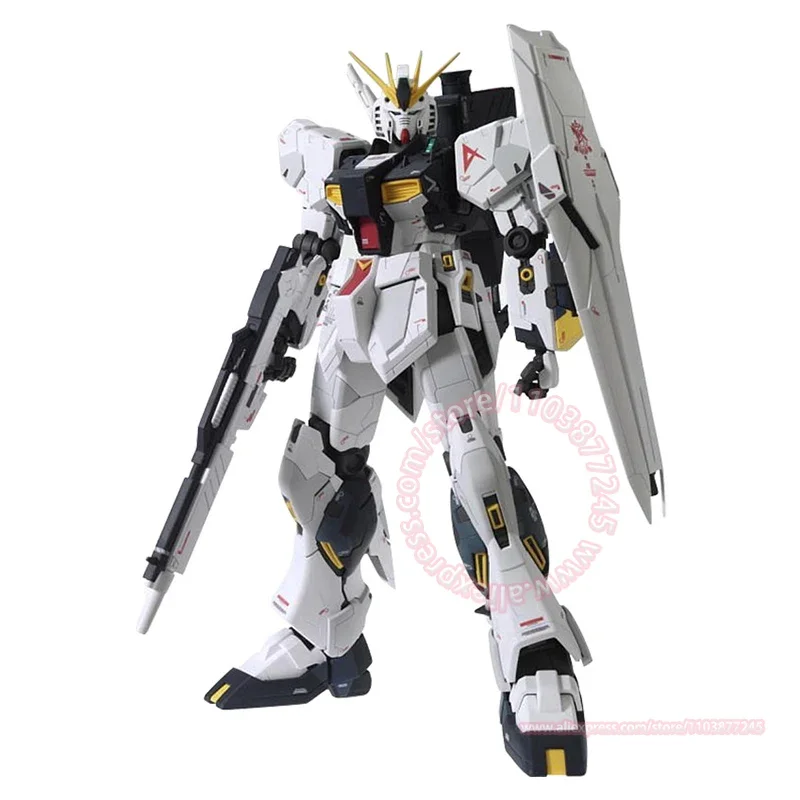 BANDAI Rx-93 V GUNDAM Ver.Ka MG 1/100 Hand Model Movable Doll Anime Peripheral Collection Ornaments Birthday Gift for Boys