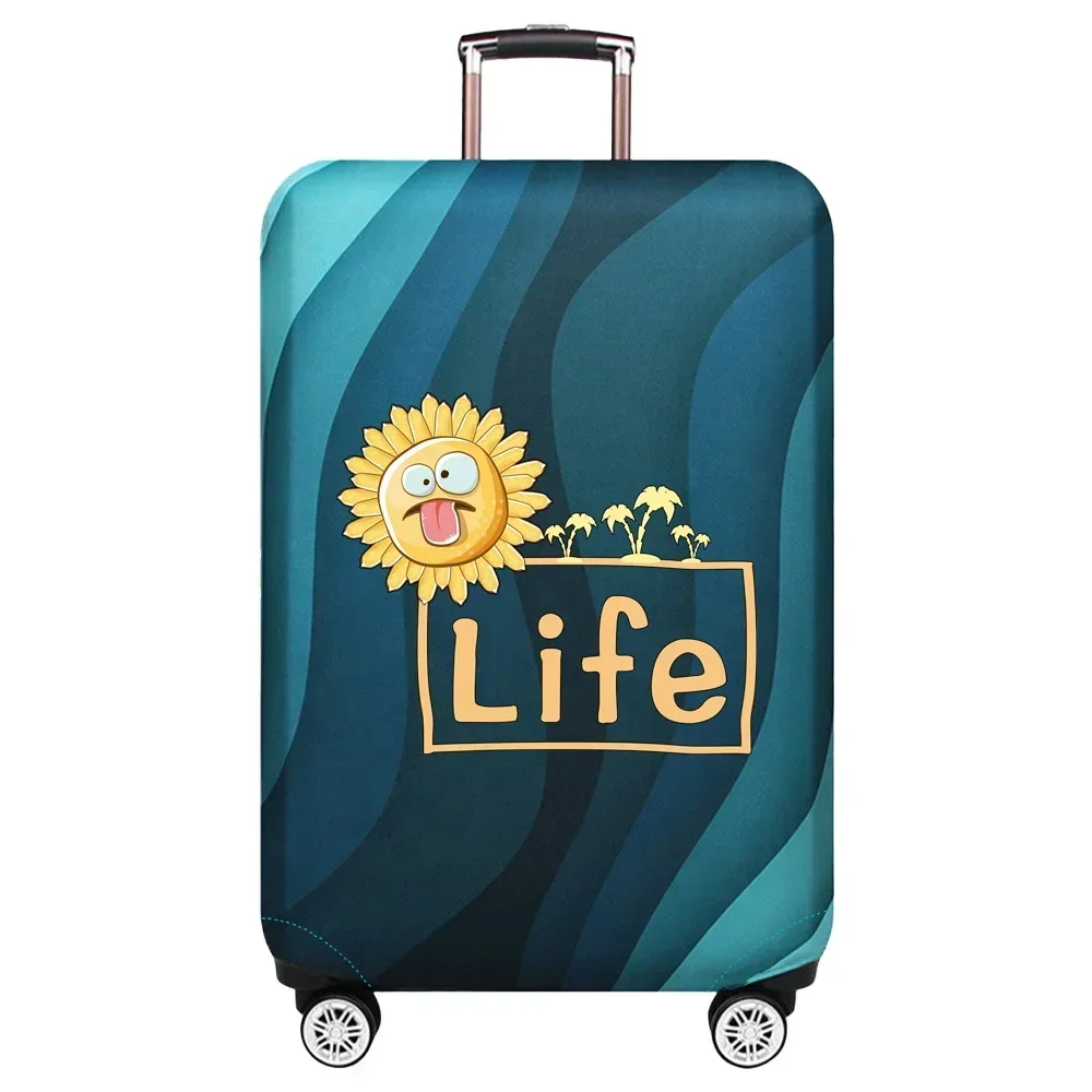 Luggage Cover Travel Suitcase Protective Cover Food Pattern Series Dust-Proof Stretch Fabric for 18-32inch Baggage Case