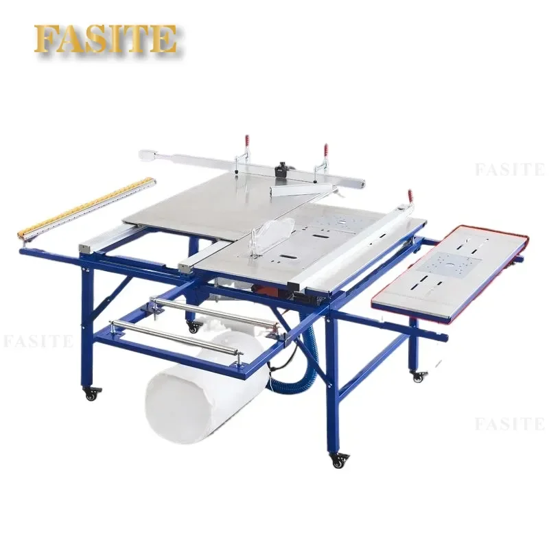 For Woodworking Push Table Saw Precision Track Folding Saw Table Multi-functional Workbench Dust-free Integrated Machine