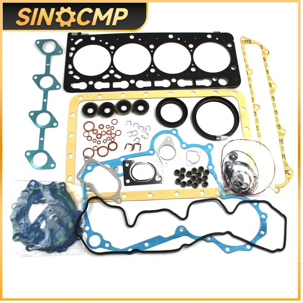 

1PC Kubota V3300 Engine Gasket Kit Direct Injection For T50 T200 T250 S250 Bobcat Skid Steer Loader M6800 M8200 M9000 Tractor