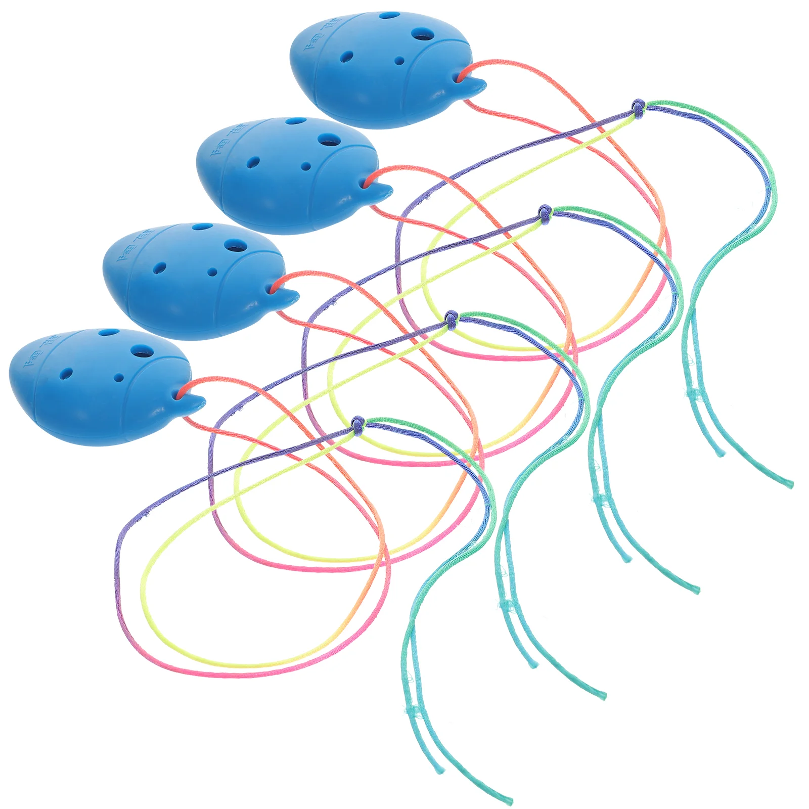 4 шт. детский мини-окарина подарочный сосуд флейта пластик для начинающих практика музыкальный инструмент кулон ребенок