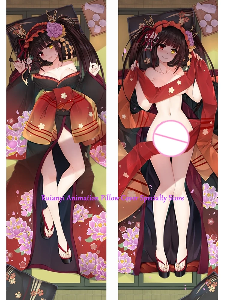 

Dakimakura Anime Tokisaki Kurumi Double-sided Pillow Cover Print Life-size body pillows cover Adult pillowcase