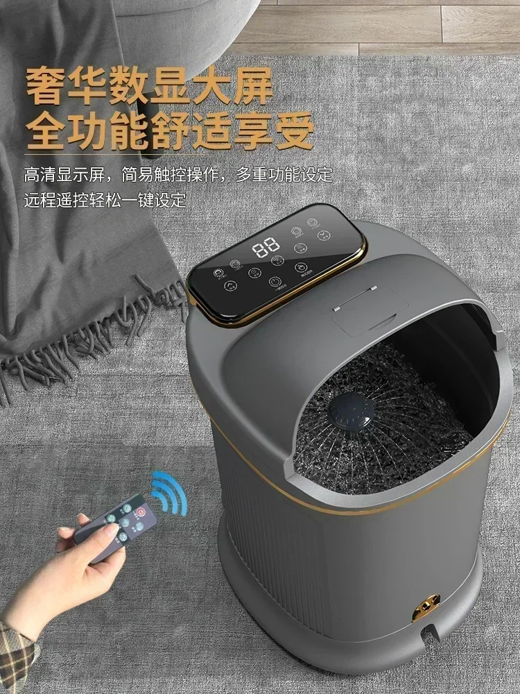 جديد التبخير العجل قدم سبا حمام القدم مدلك. دلو كهربائي. الاستوائية. تدليك تلقائي. قابل للطي. الأسطوانة. 65 سم.