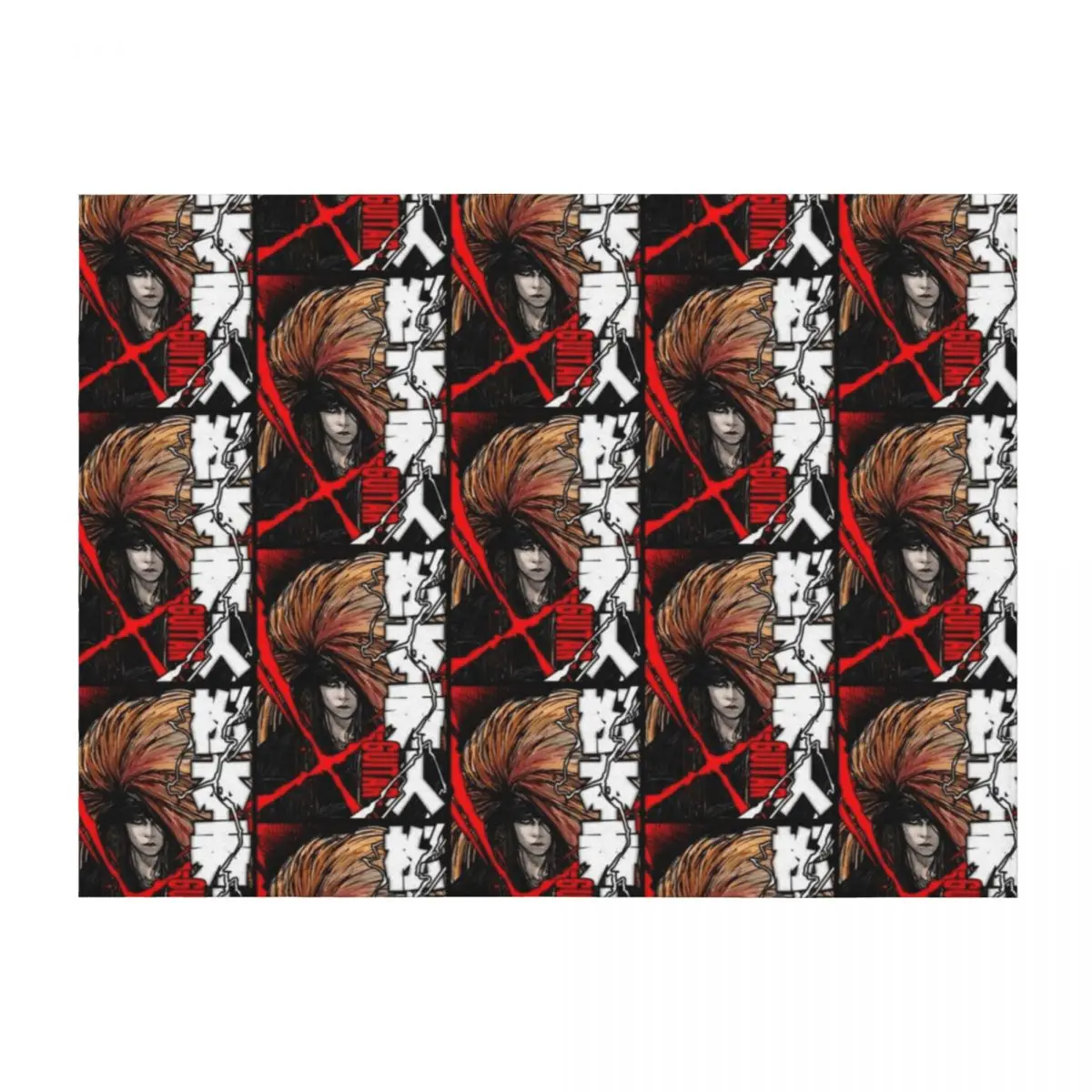 

hide (Hideto Matsumoto) of X Japan - Red X Promo Throw Blanket Extra Large Throw warm for winter Decorative Sofa Bed Blankets