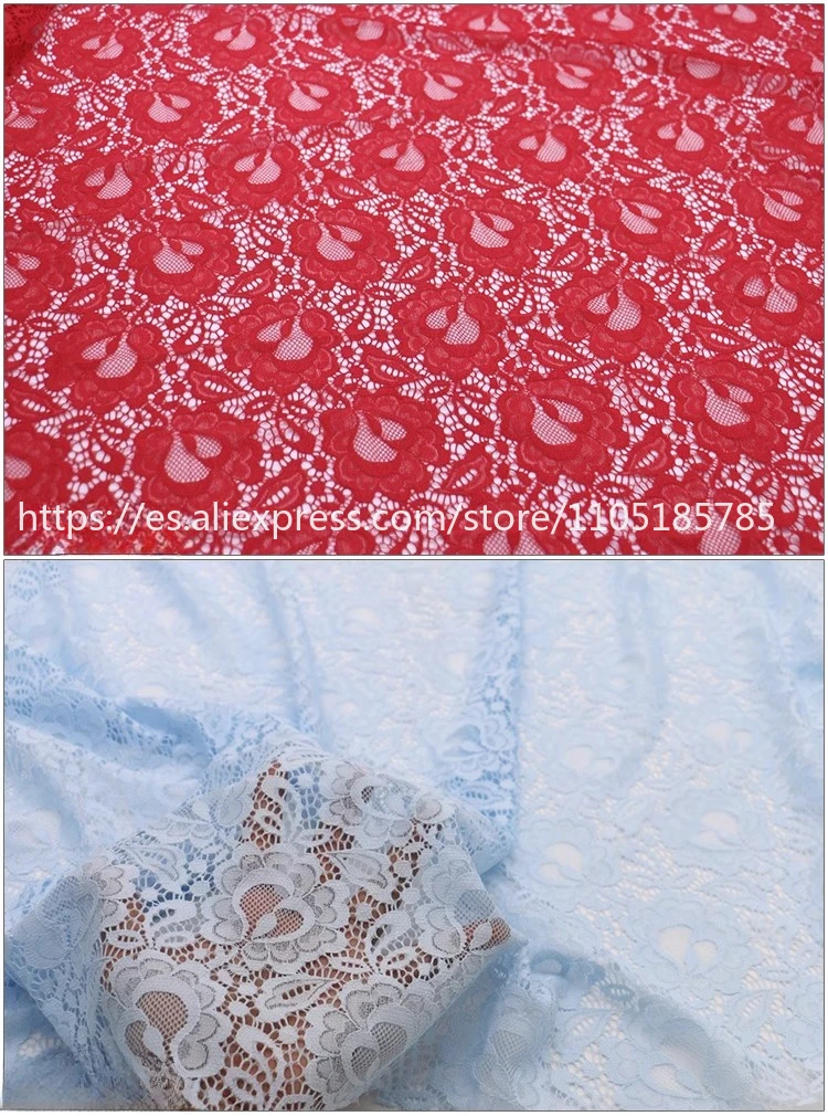 High Quality Soft and Elastic Bubble Flower Lace Fabric DIY Performance Suit, Wedding Dress Background Decoration Accessories