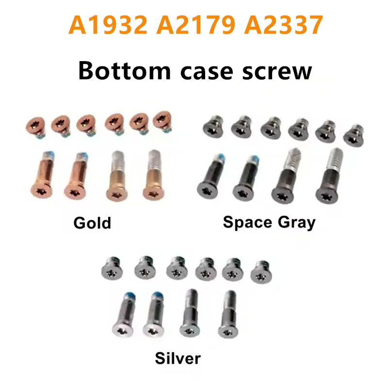 

New Bottom Case Cover Screws For Apple MacBook Air A1932 A2179 A2337 D Case Gold Sliver Gray Replacement