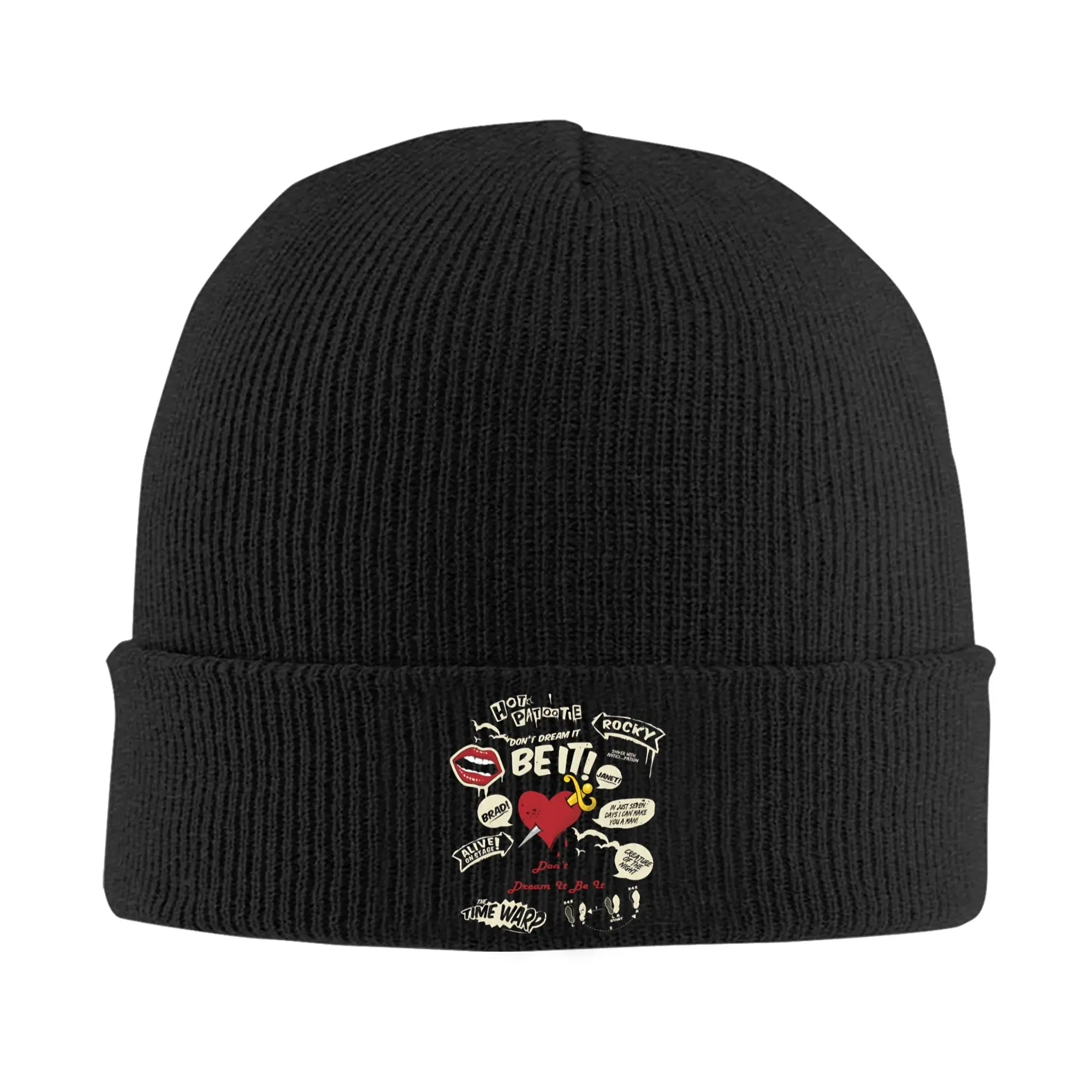 Frank N Furter Knit Hat Beanies Autumn Winter Hats Warm Acrylic  Hip Hop The Rocky Horror Picture Show Cap Men Women Gifts,