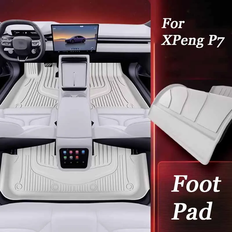 

For XPeng P7 2025-2026 Car Foot Mat TPE Interior Anti Fouling Scratch Resistant Carpet Protection Accessories