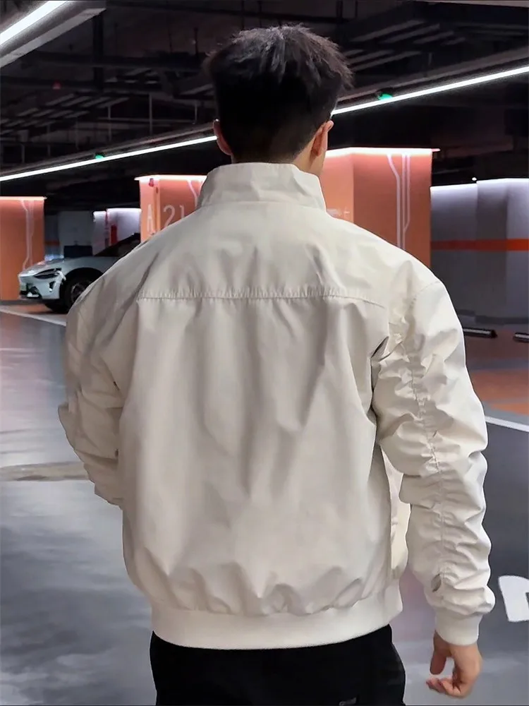 

Мужская куртка-бомбер American Sle Pilot: легкая полиэстеровая верхняя одежда с воротником-стойкой, устойчивая к износу, для бейсбола