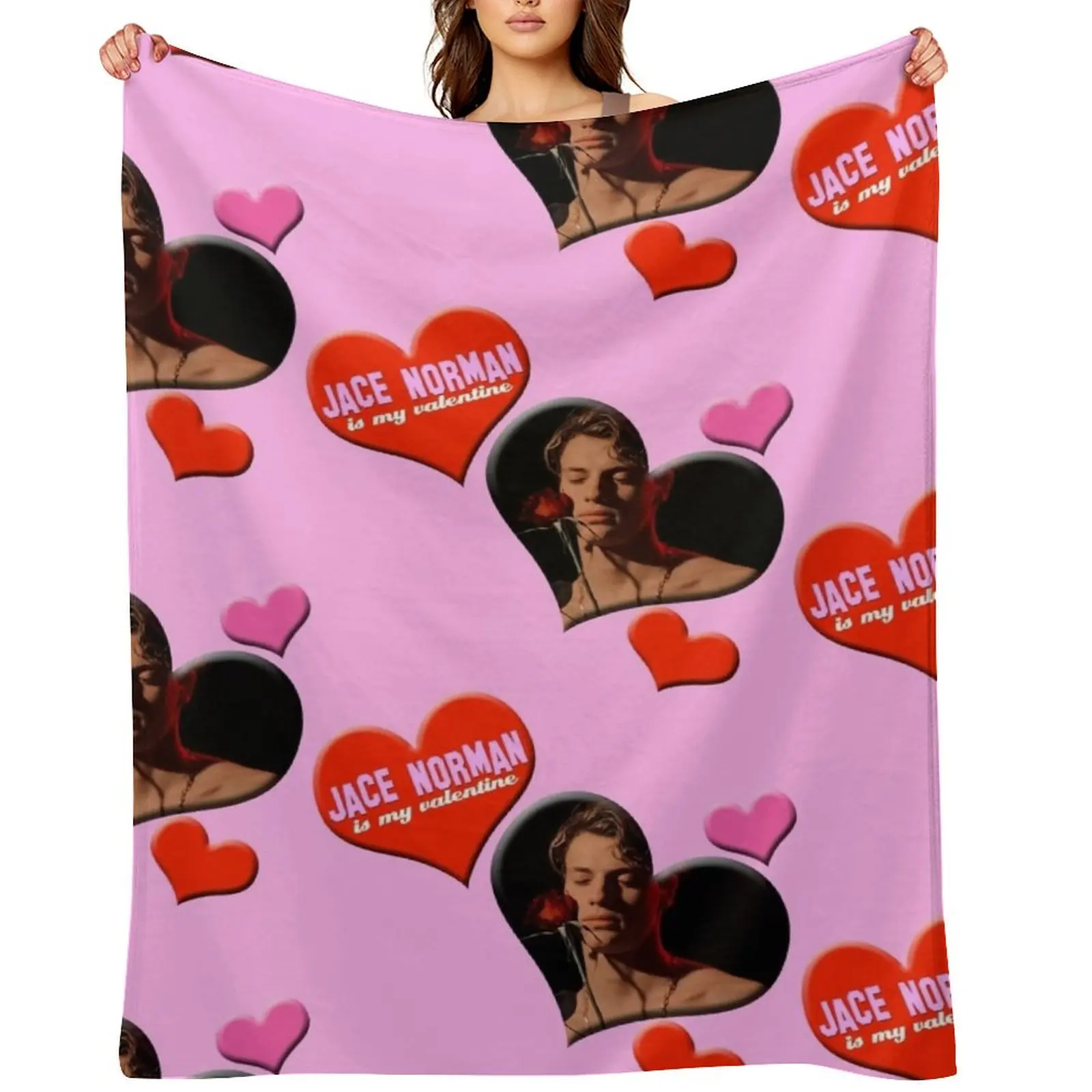 

Jace Norman is my Valentine Throw Blanket Soft Plush Plaid Decorative Beds Sofa Quilt Sleeping Bag Blankets
