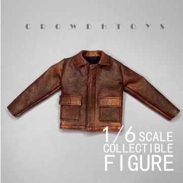 Multi Styles CROW DH TOYS 1/6 Man Soldier Fashion Trendy Leather Jacket Colorful Print Shirt Accessory for 12\