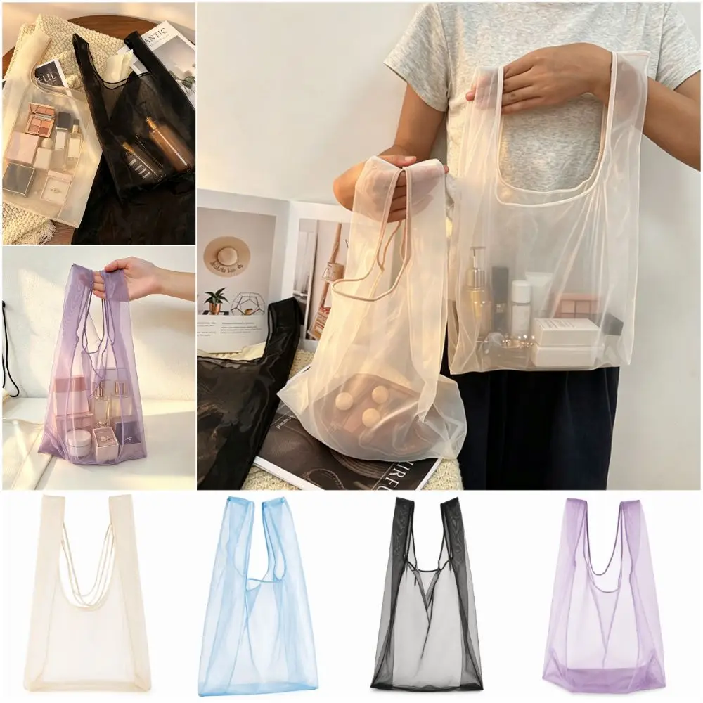 Creative Organza Tote Bag Multicolor Large Capacity Gift Bag Gauze Wrapping Bag Wrapping
