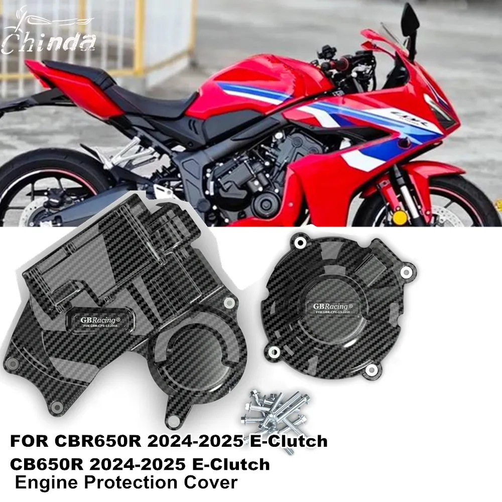 

Комплекты крышек двигателя мотоцикла, защита капота, крышка двигателя для HONDA CBR650R 2024-2025 E-Clutch CB650R 2024-2025 E-Clutch