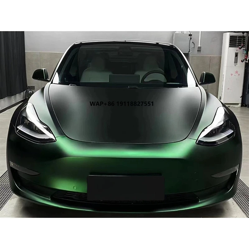 

Best Quality Color Change Film Colorful Ppf Pvc Pet Protective Vinyl Wrap Super Matte Venom Green for Car Body
