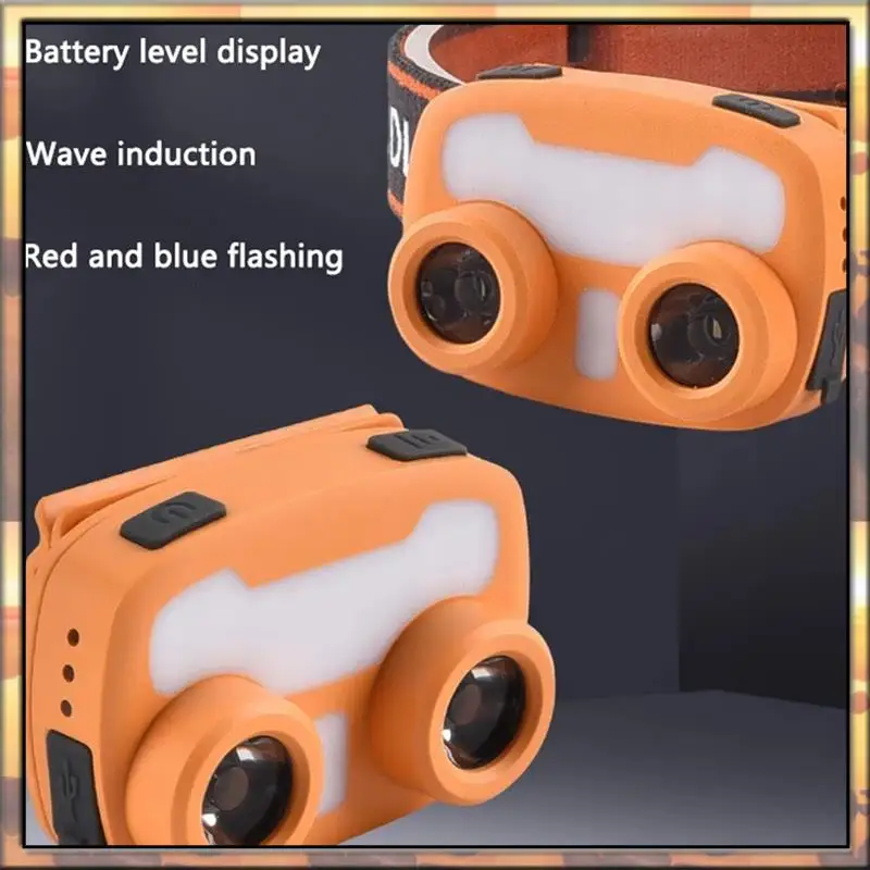 AS59 LED Rechargeable Outdoor Night Fishing Headlight Head-Mounted Mining Lamp Flashlight Lithium Battery Searchlight