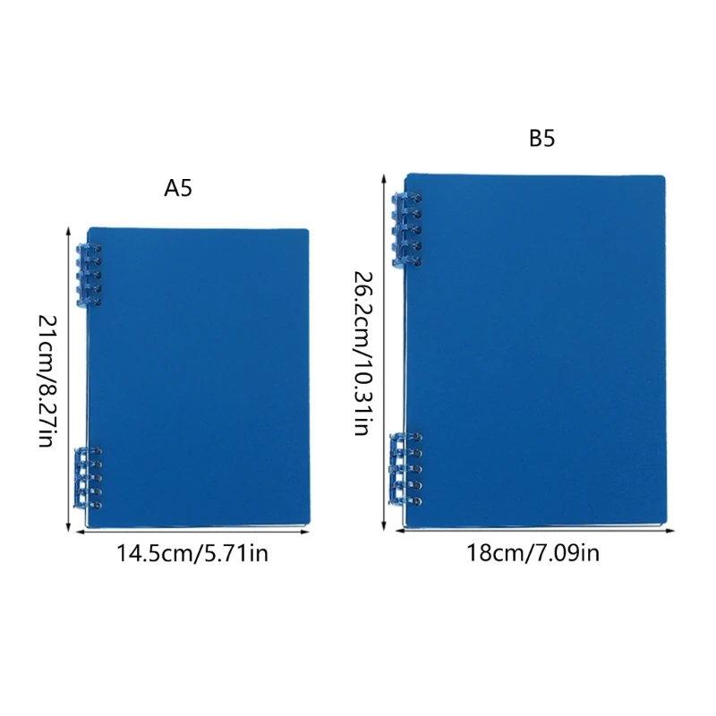 Sổ Tay Với 5 Vòng Chất Kết Dính, Rời Lá Sổ Tay Tạp Chí Nhựa Chống Thấm Nước Dành Cho Note Lấy Viết Nhật Ký Trang Sức Giọt