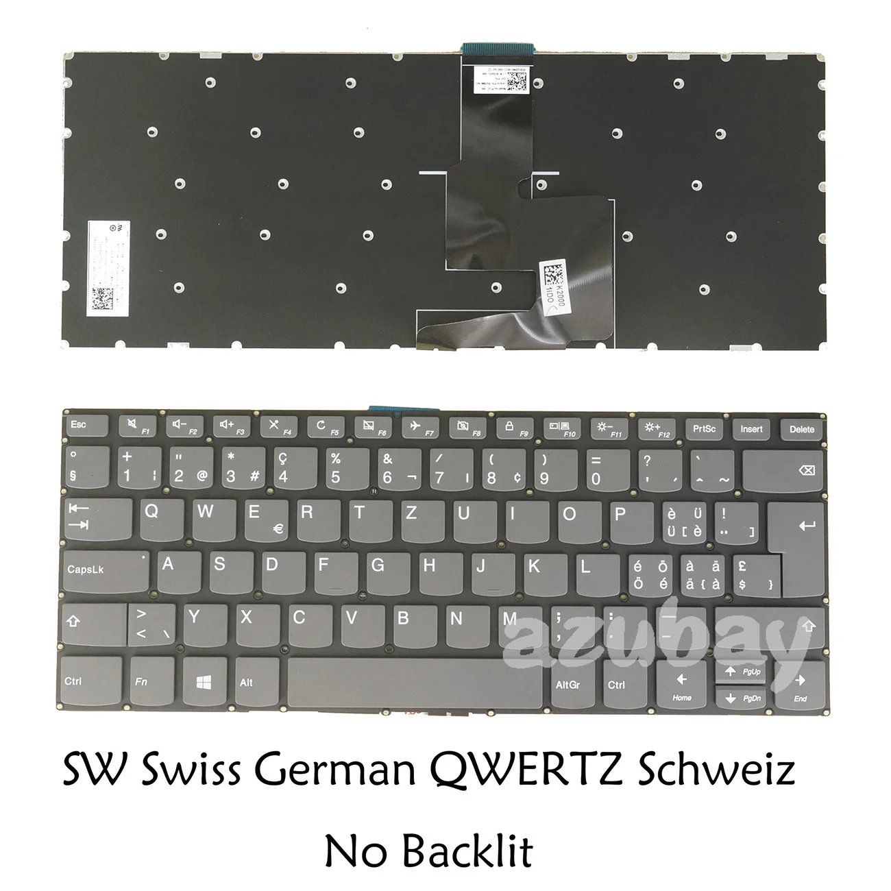 Teclado suizo CH QWERTZ para Lenovo 330s-14ikb 330S-14AST C340-15IML C340-15IIL C340-15IWL Flex-15IML Flex-15IIL Flex-15IWL