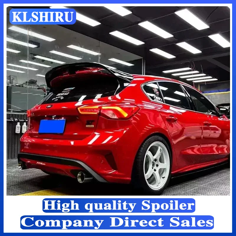 For focus ST Line hatchback sports spoiler extension cap tail ABS texture bright black special vehicle supplies 2019 2021 2022