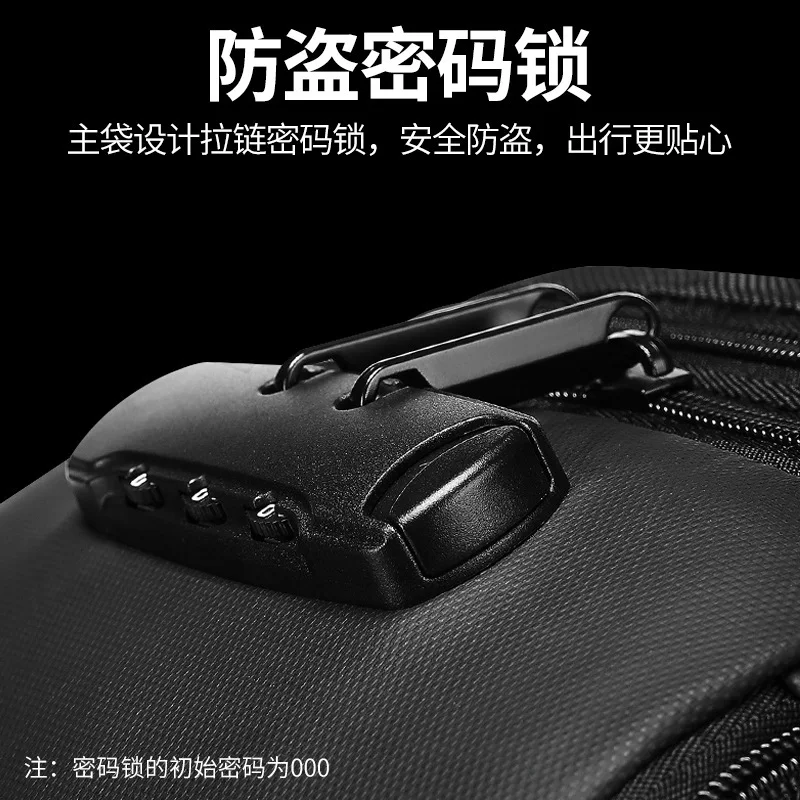 Anti-theft Multifunction Crossbody Bag for Men Shoulder Messenger Bags Male Waterproof Short Trip Chest Bag Pack