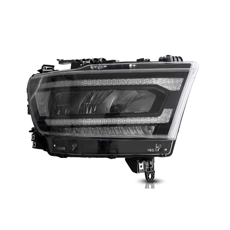 1set car bumper headlamp for Ram 1500 headlight 2019~2021y ALL IN LED DRL car accessories head light ram 1500 fog light