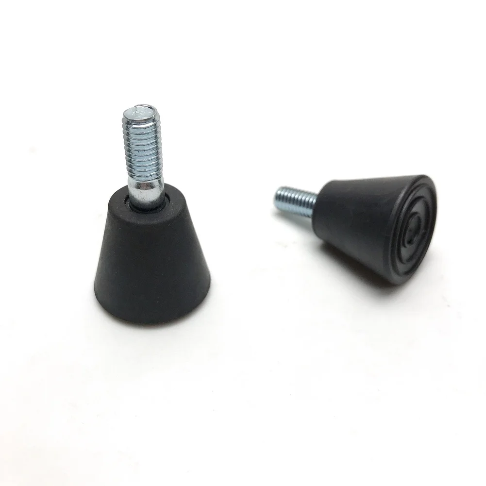 2PCS M8 Threaded Adjustable Plastic Feet Pads For Sofas Cabinets And Fitness Machines To Reduce Vibration And Prevent Slipping