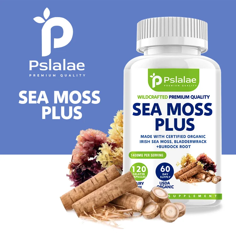 

Sea Moss Plus Capsules - Supports Thyroid Health Anti-aging Antioxidant Improve Immunity