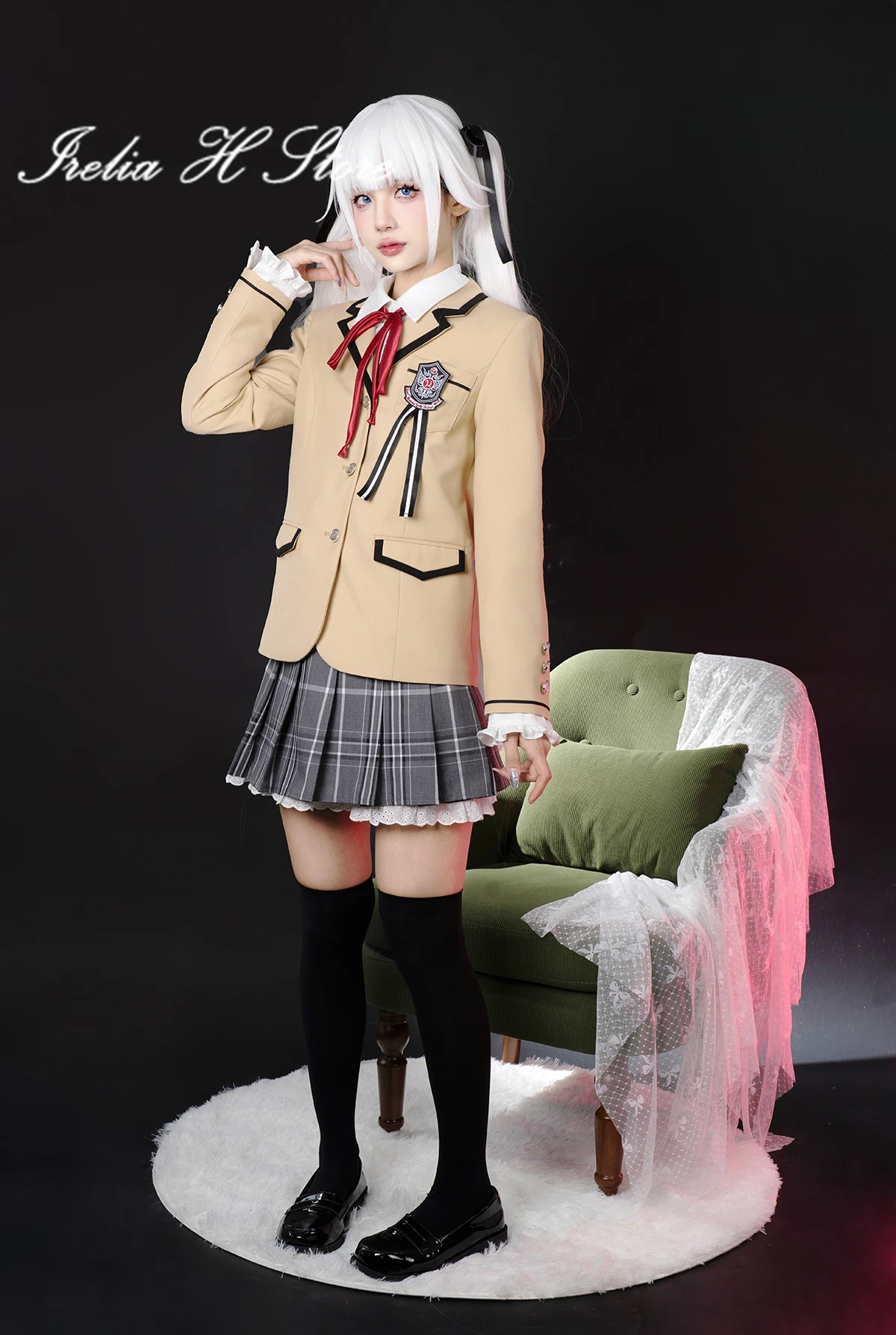 Костюм для косплея Irelia H Renge Bishoujo Mangekyou, школьная форма, аниме рубашка, пальто