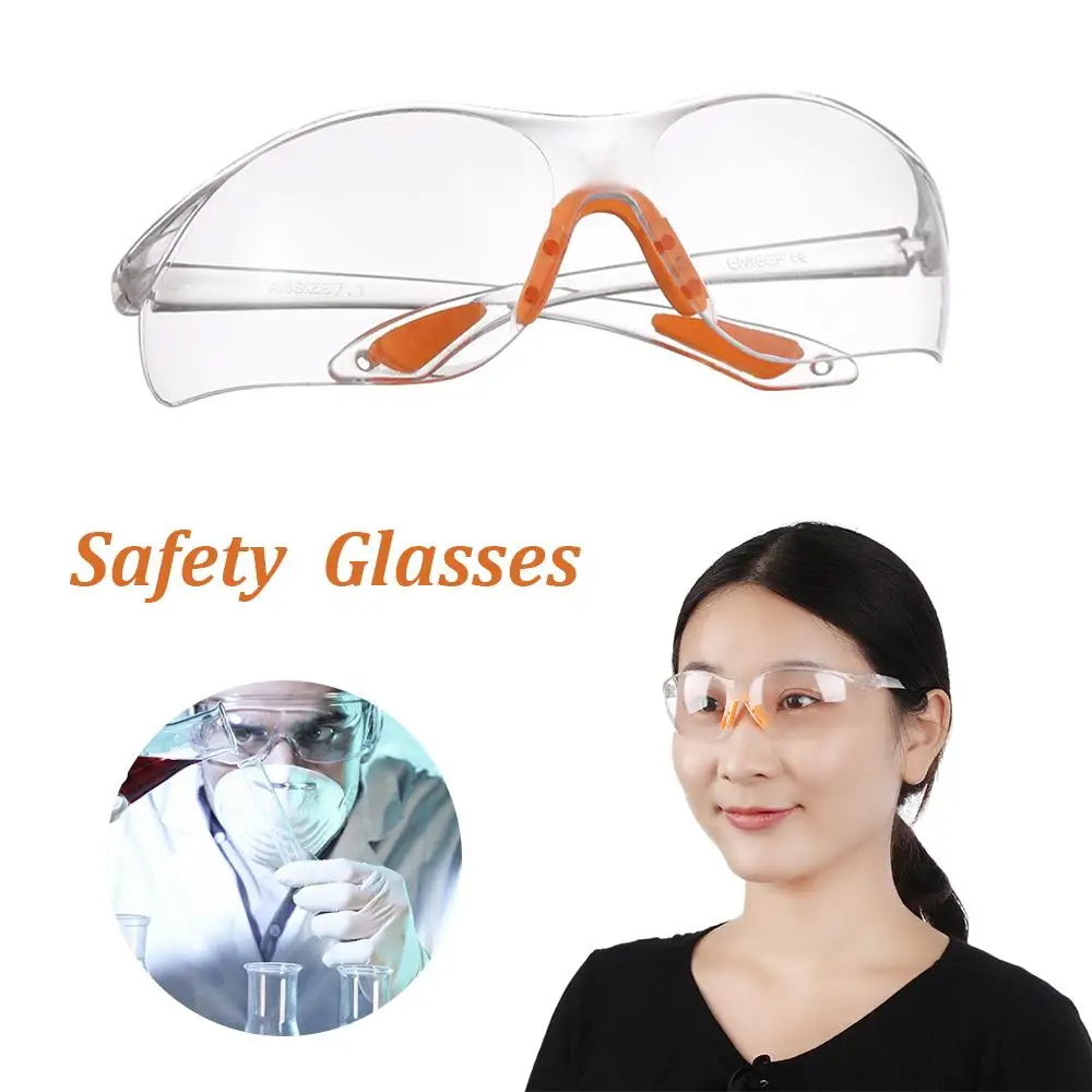 Security Supplies Clear Safety Goggles Dustproof Windproof Work Glasses Eyewear Safety Goggles Women Men Safety Goggles