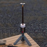 New Outdoor Camping Telescopic Light Multifunctional Flashlight Long Range Searchlight Four Color Atmosphere Light YX951TBZV