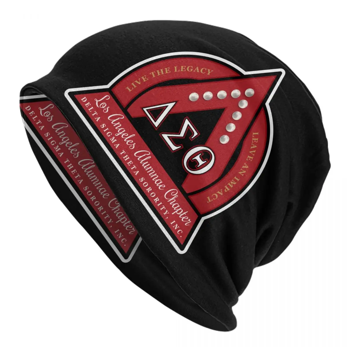 Custom Delta Sigmas Theta Bonnet Hats Street Knitted Hat For Women Men Warm Winter Skullies Beanies Caps
