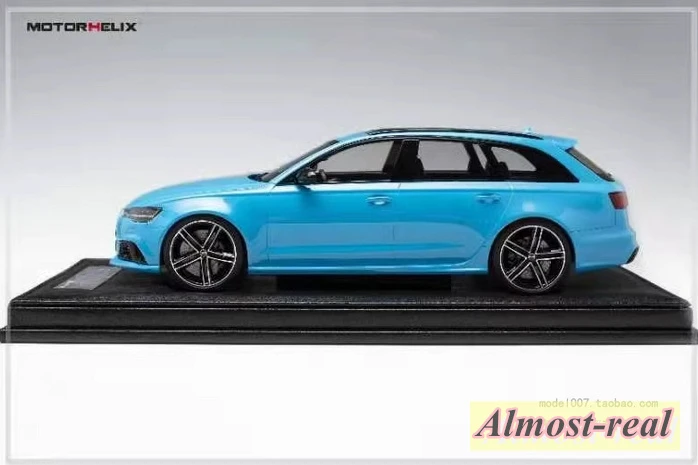 MOTORHELIX MH 1:18 For Audi RS6 Resin Diecast Model Car Display Ornaments Toys Boys Birthday Gifts Hobby Display Collection Gray