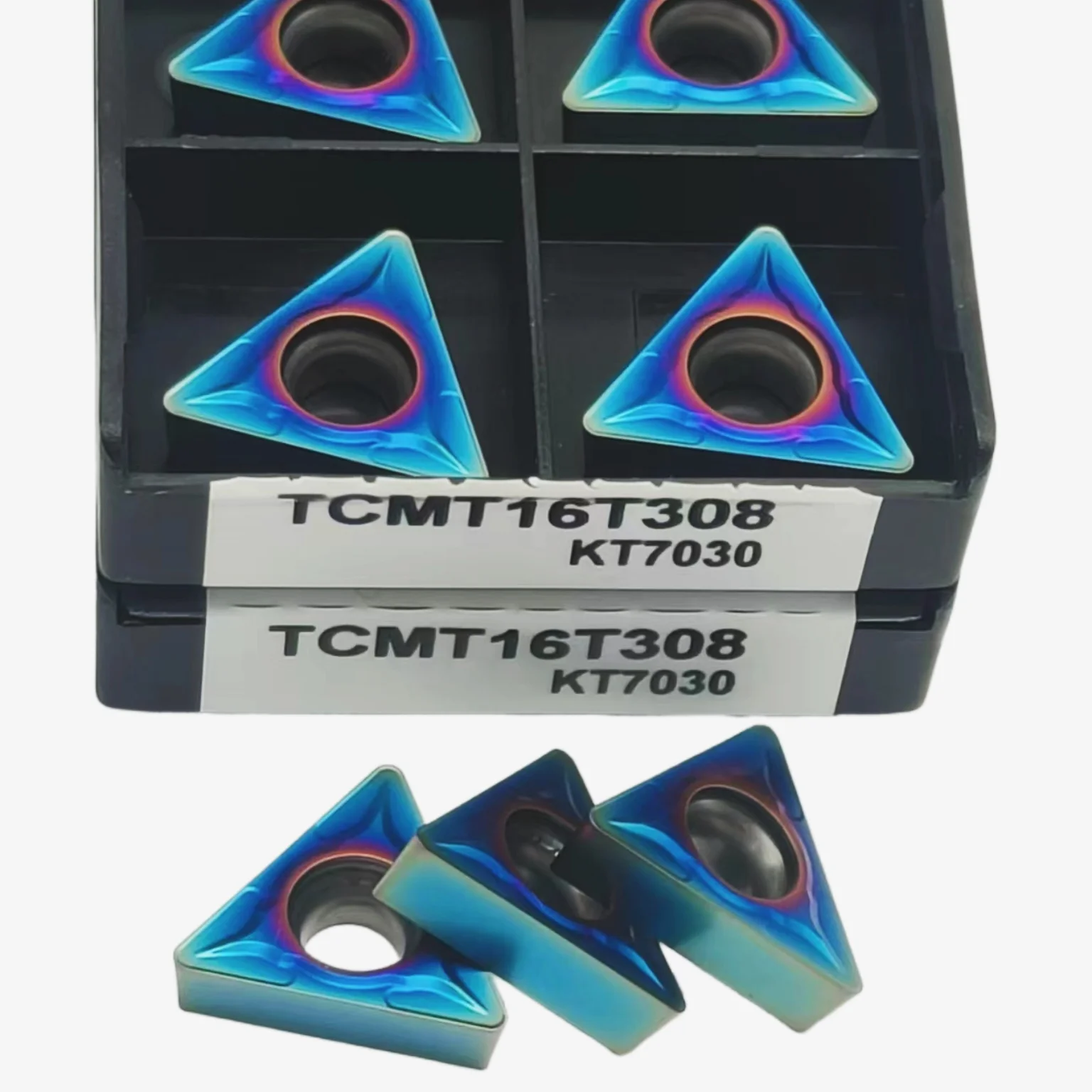 DESKAR-Carbide Blade Ferramenta de torneamento para aço inoxidável, Torno CNC, 100% Original, TCMT16T304, TCMT16T308, KT7030