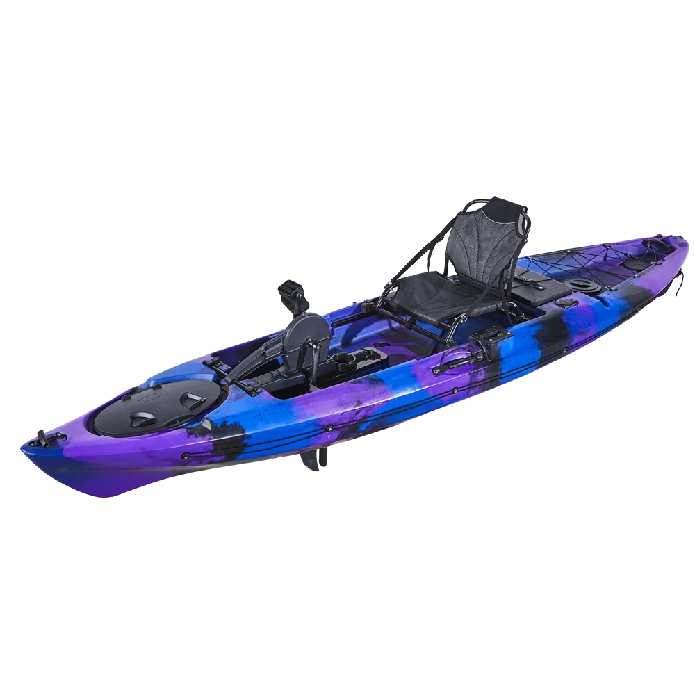 دواسة محرك كاياك مقعد واحد 12FT الصيد دواسة القدم محرك البلاستيك كاياك #1