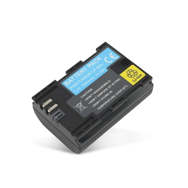 7.4V 2000mAh for Canon Battery 5DS/5D3/5D2/6D/70D/7D2/7D/60D Multi Model LP-E6 DC DV Stable Compatible Digital Battery