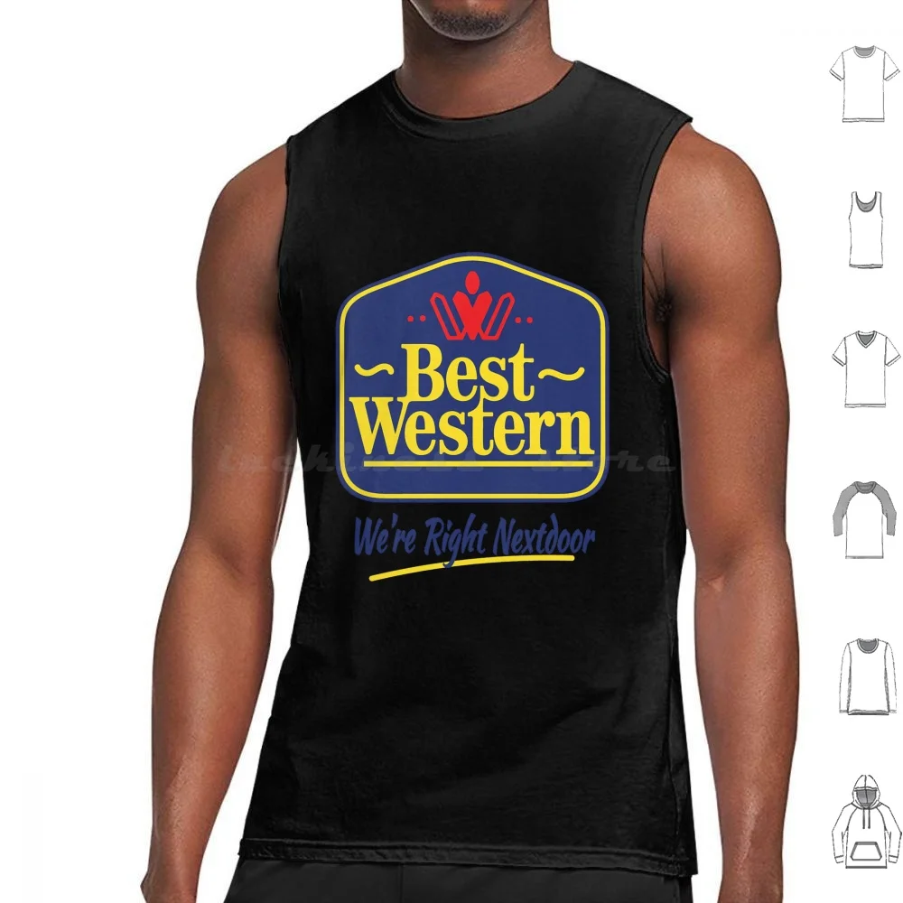 Best Western Above Me Tank Tops Print Cotton Western Above Me Racist Video Viral Hotel Old Lady Front