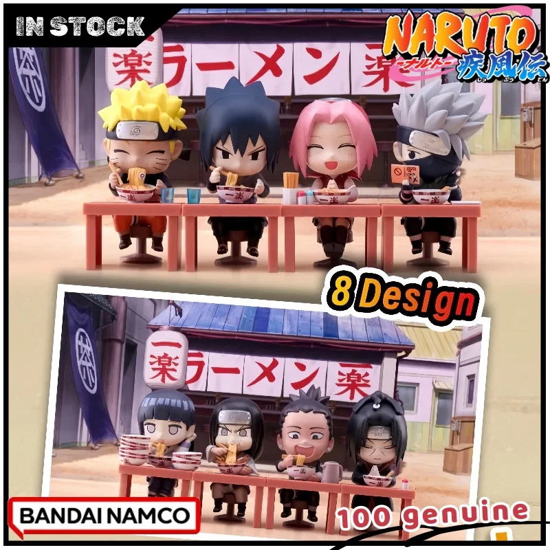 

New Genuine Bandai Naruto Shippuden Ramen Blind Box Theme Q-Version Naruto Sasuke Sakura Itachi Hinata Kakashi Decorative Gift