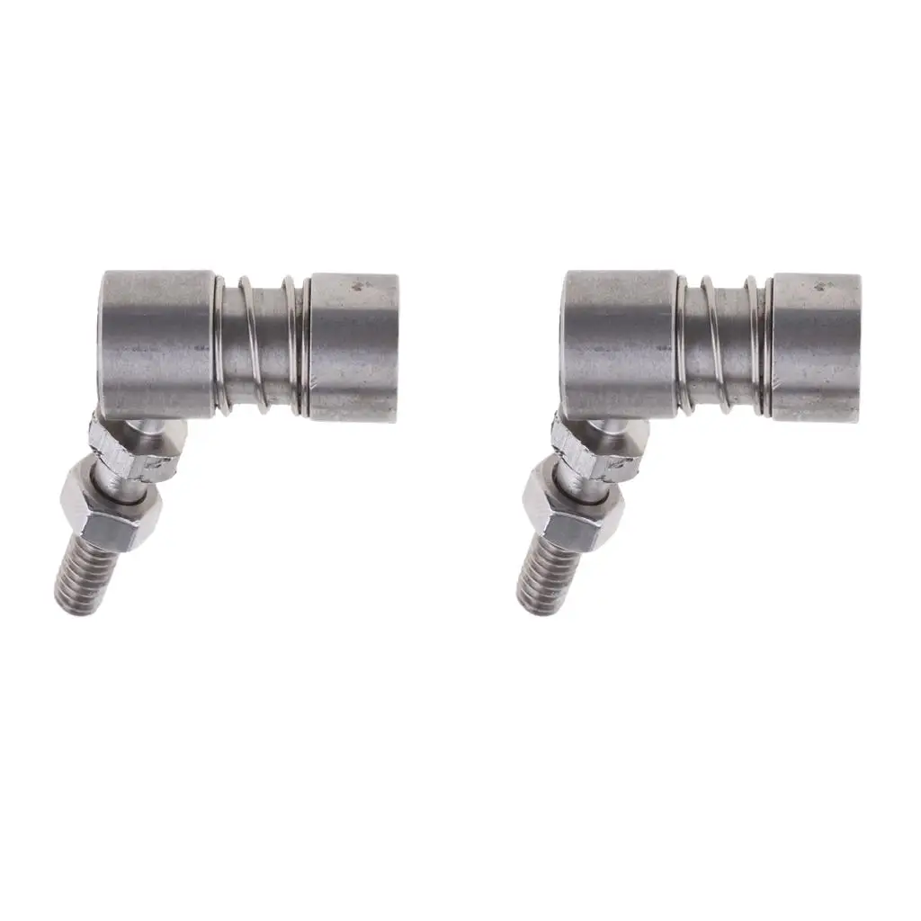 2 x 1/4in Stainless Steel Grade 30 Cable Throttle Ball Joint Tie Rod End Connector Boat Repair Part Accessories