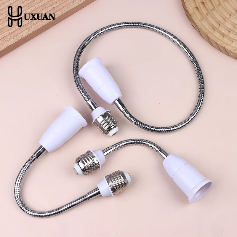 

Регулируемый гибкий светодиодный цоколь от E27 до E27, удлинитель, преобразователь цоколя лампы, держатель светильника для домашнего освещения