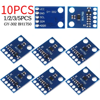 1-10Pcs GY-302 BH1750 Light Intensity Illumination Module BH1750FVI Digital Light Intensity Module I2C Interface for Arduino