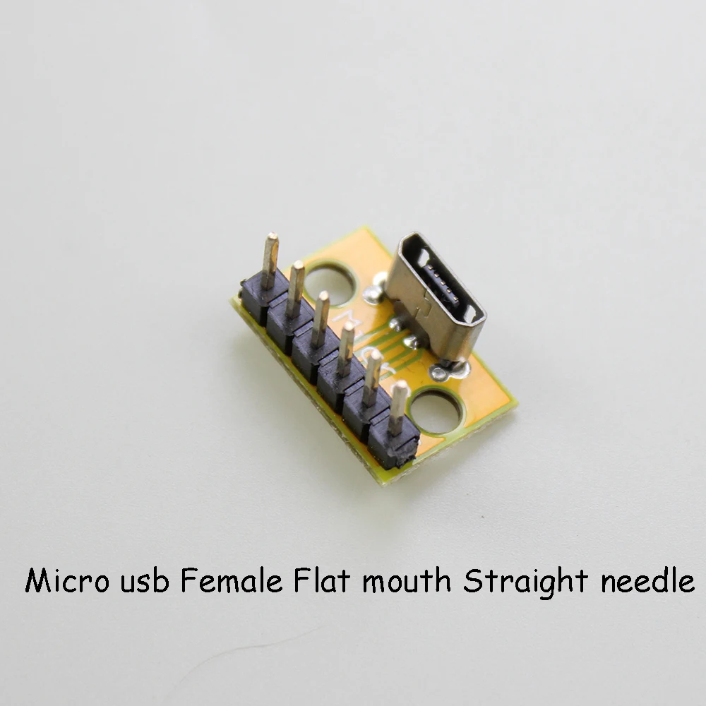 USB verticale Micro USB tipo C femmina maschio testa connettore PCB convertitore adattatore Breakout Test Board 180 gradi verticale