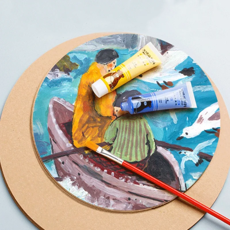 

Round Watercolor Paper Colorful SINMARK Postcard Sketch Drawing Paper Handmade DIY Kraft Paper For Art Painting School Supplies