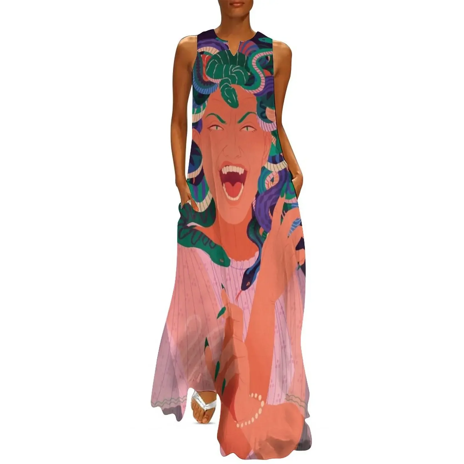 

Medusa Long Dress Bridesmaid dress woman evening dresses women birthday dress
