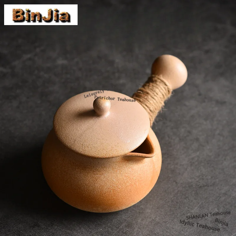 

Чайник Kiln Fambe Yellow Guan Guan 700 мл, бутик-чайник для заваривания чая, заварочный чайник с ситечком, для чайной церемонии, украшение, подарок