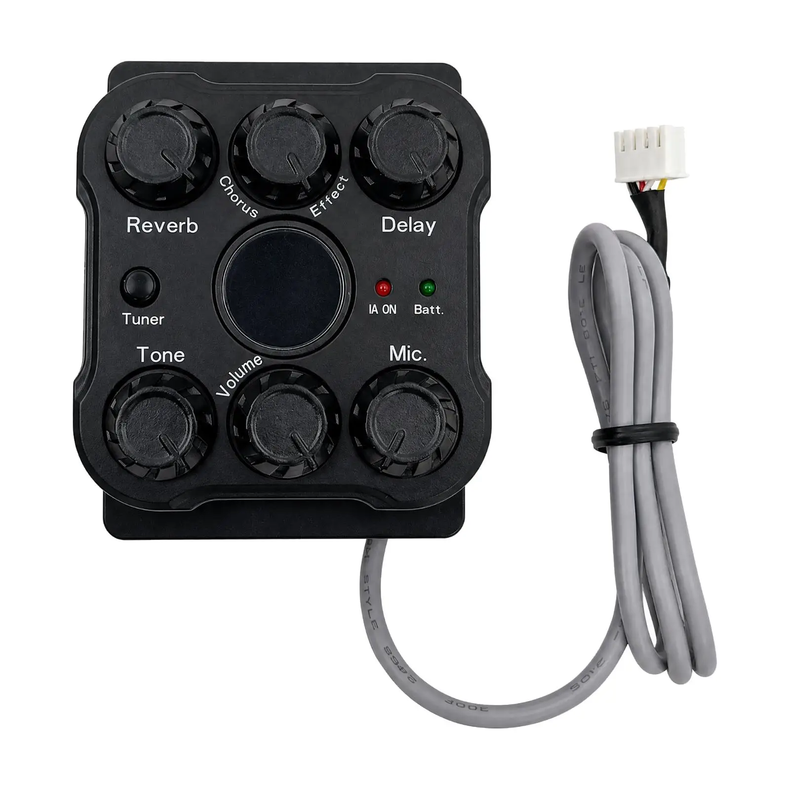 Acoustic Guitar Pickup and Preamp Assembly Powered Acoustic Guitar Pickup with Tuner Easy to Install for Live Performance,
